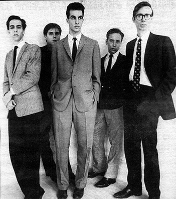 The Lounge Lizards in 1981; left to right: Evan Lurie, Tony Fier, John Lurie, Steve Piccolo, Arto Lindsay 