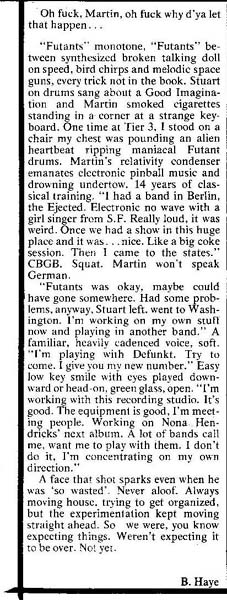 Martin Fischer's obit in the East Village Eye, April 1980