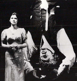 Anna Koos in Stavrogin's Confession, part I. of Pig! Child! Fire! by Squat Theatre