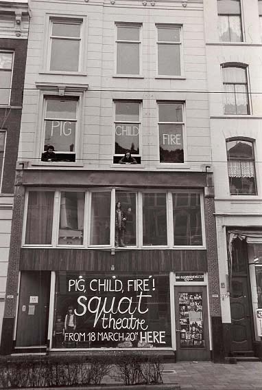 first Squat Theatre storefront in Rotterdam